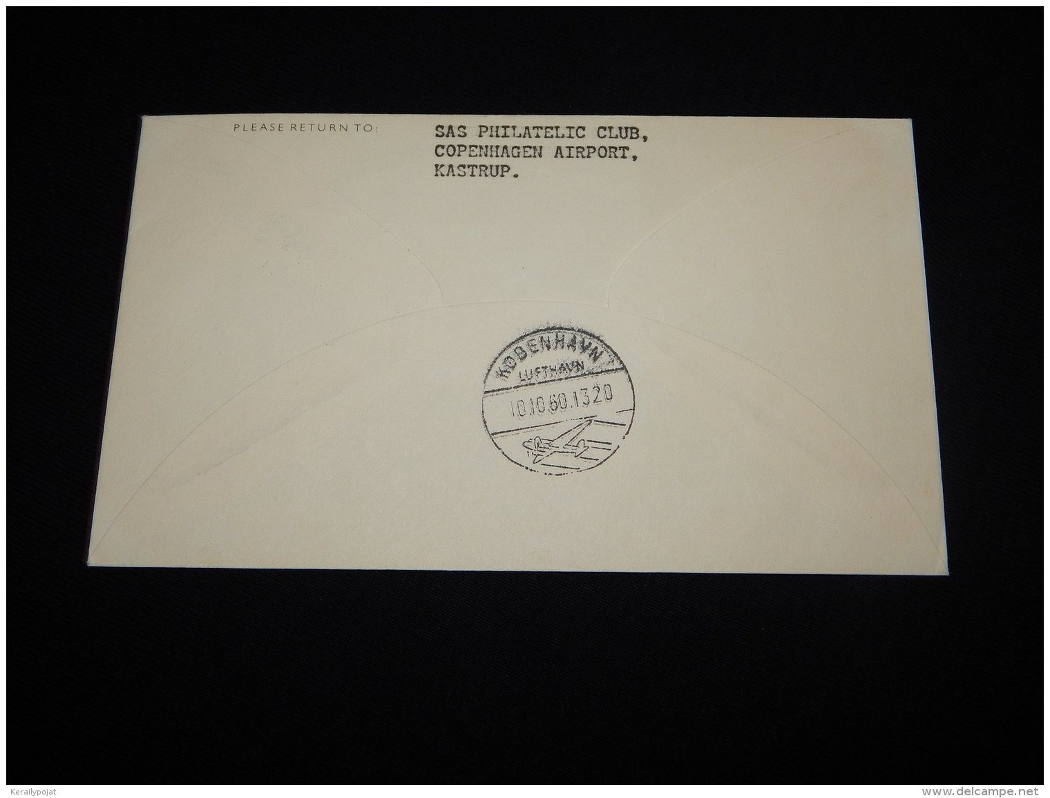 Greenland 1960 SAS First Flight Söndre-Copenhagen__(L-20209) - Cartas & Documentos