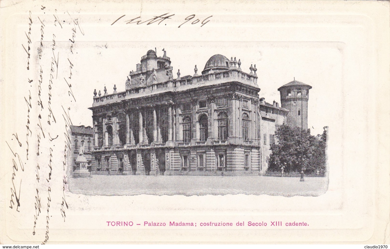 CARTOLINA - POSTCARD - TORINO - PALAZZO MADAMA - COSTRUZIONE DEL SECOLO XIII CADENTE - Palazzo Madama