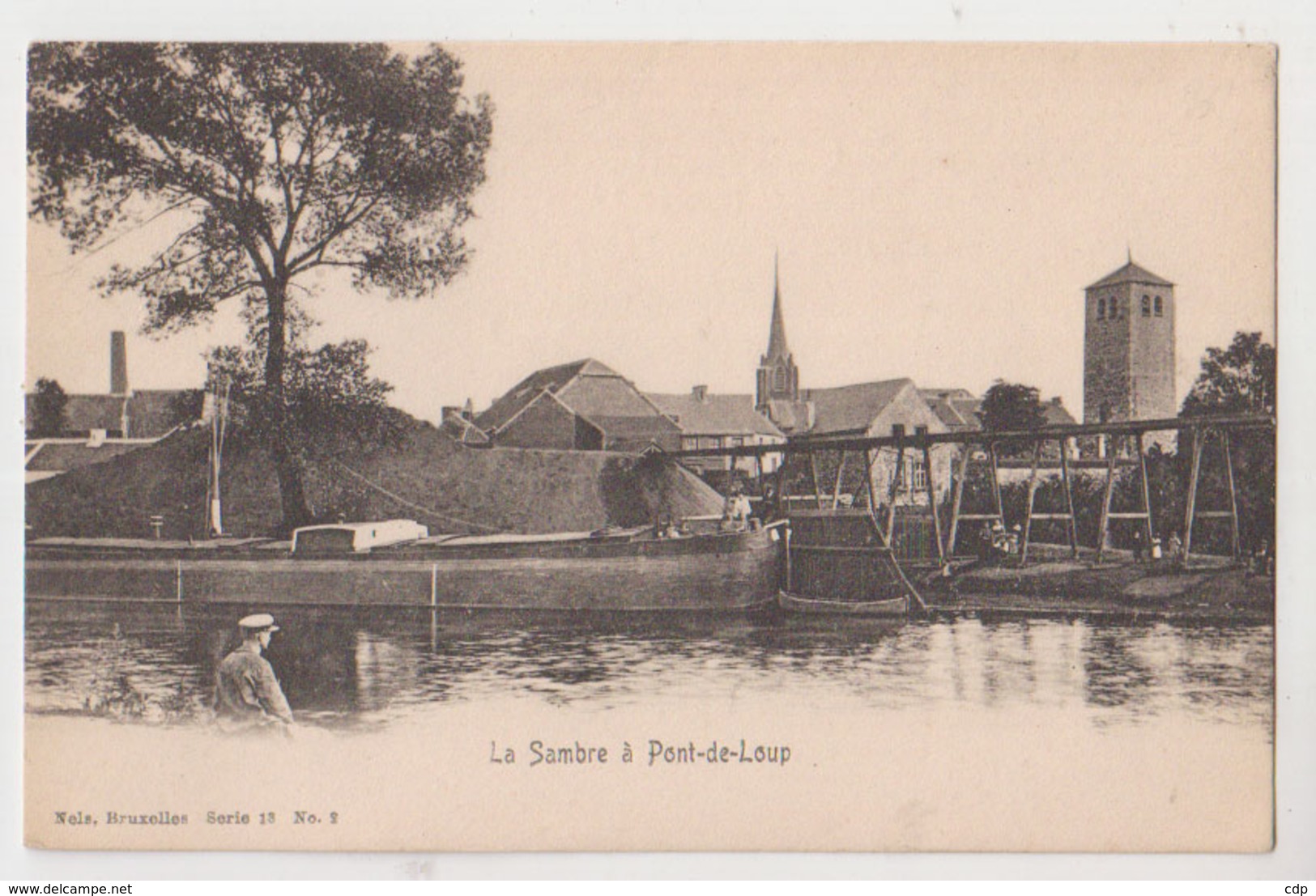 Cpa Pont De Loup   Bateaux - Aiseau-Presles