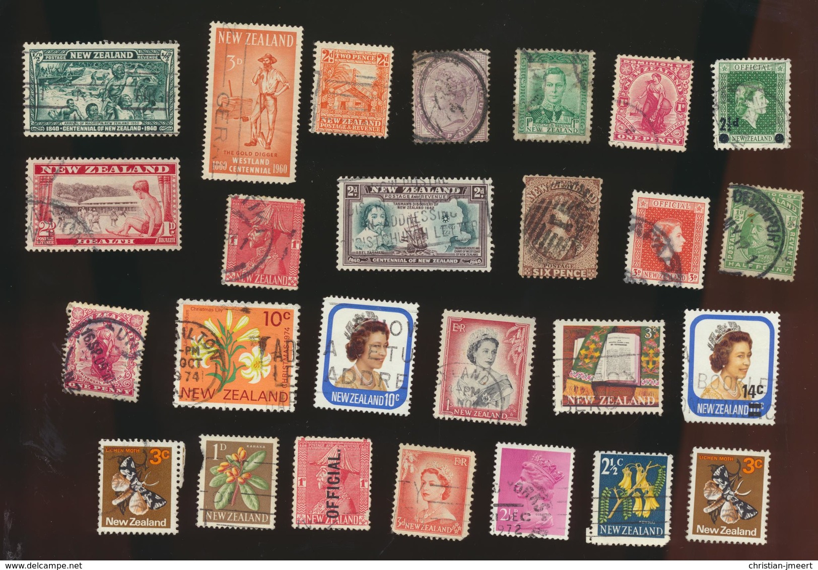 Nouvelle-Zélande  Lot De 121 Timbres Oblitérés - Collections, Lots & Séries