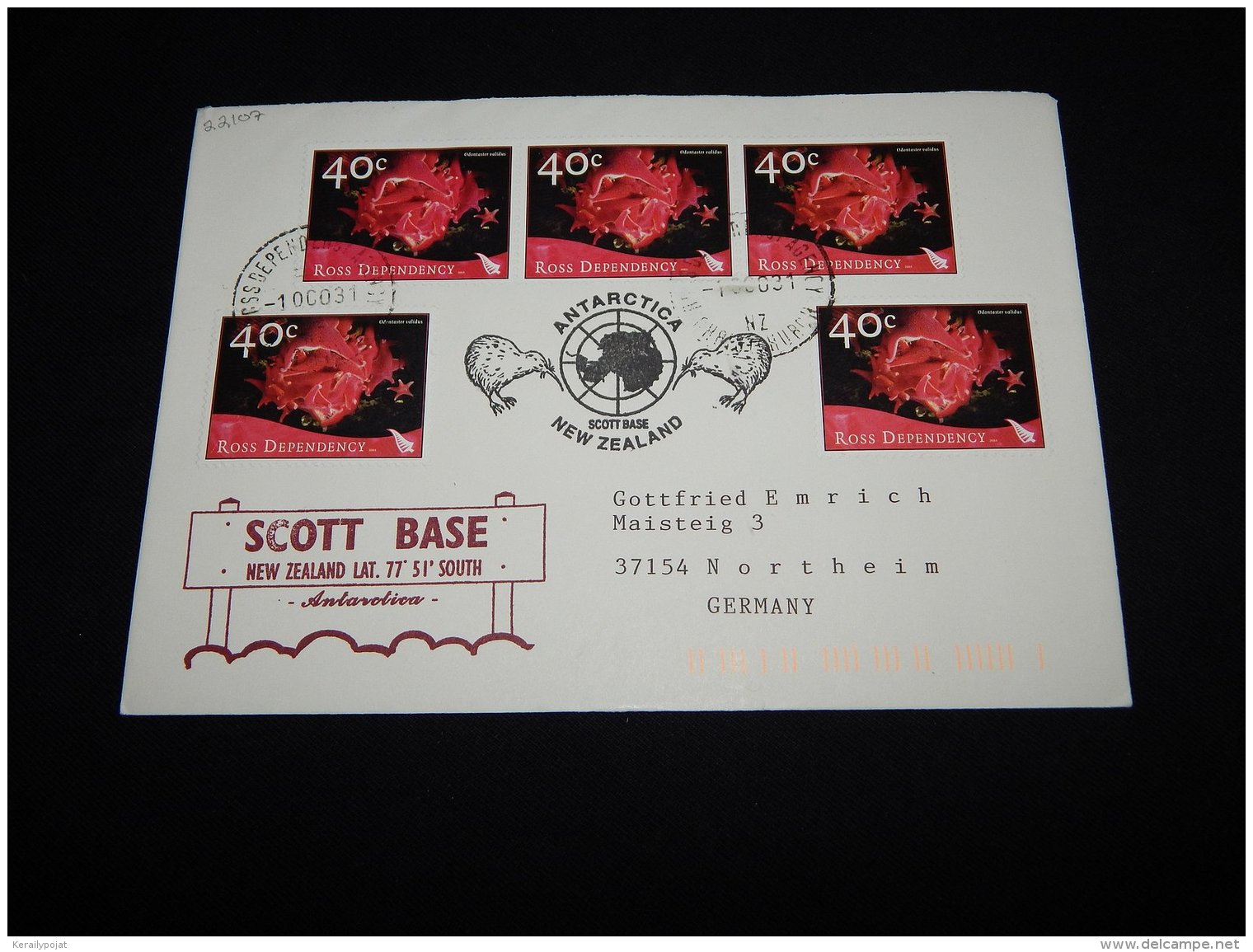 Ross Dependency 2003 Scott Base Cover To Germany__(L-22107) - Covers & Documents