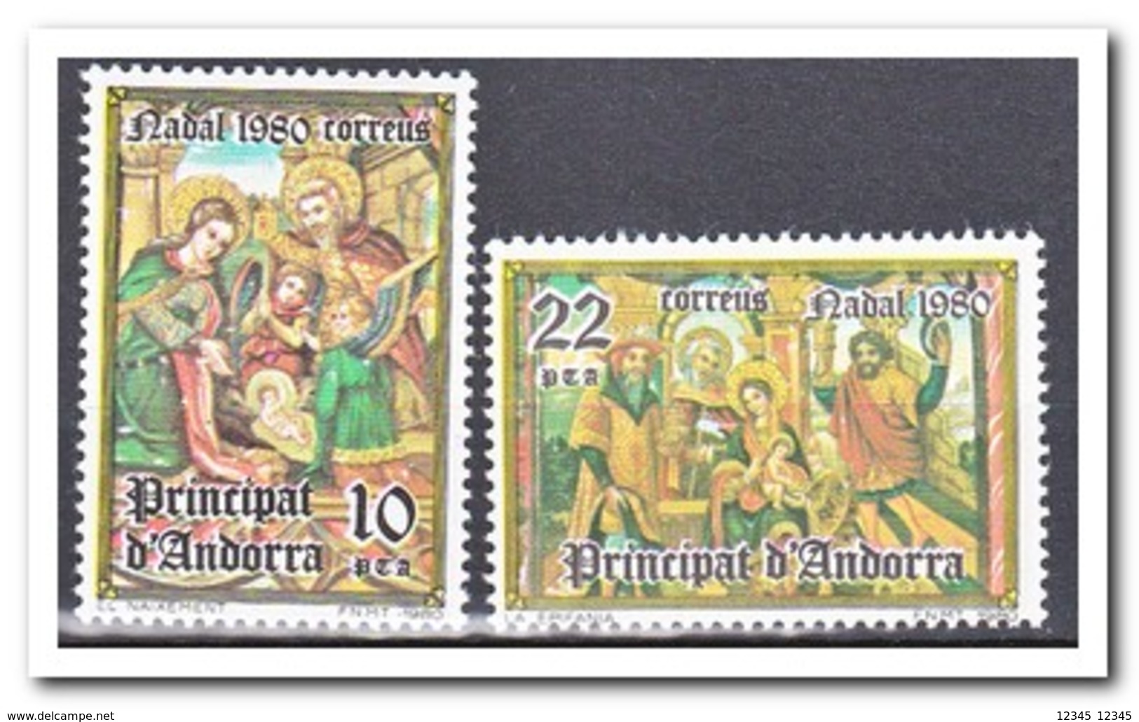 Spaans Andorra 1980, Postfris MNH, Christmas - Ongebruikt