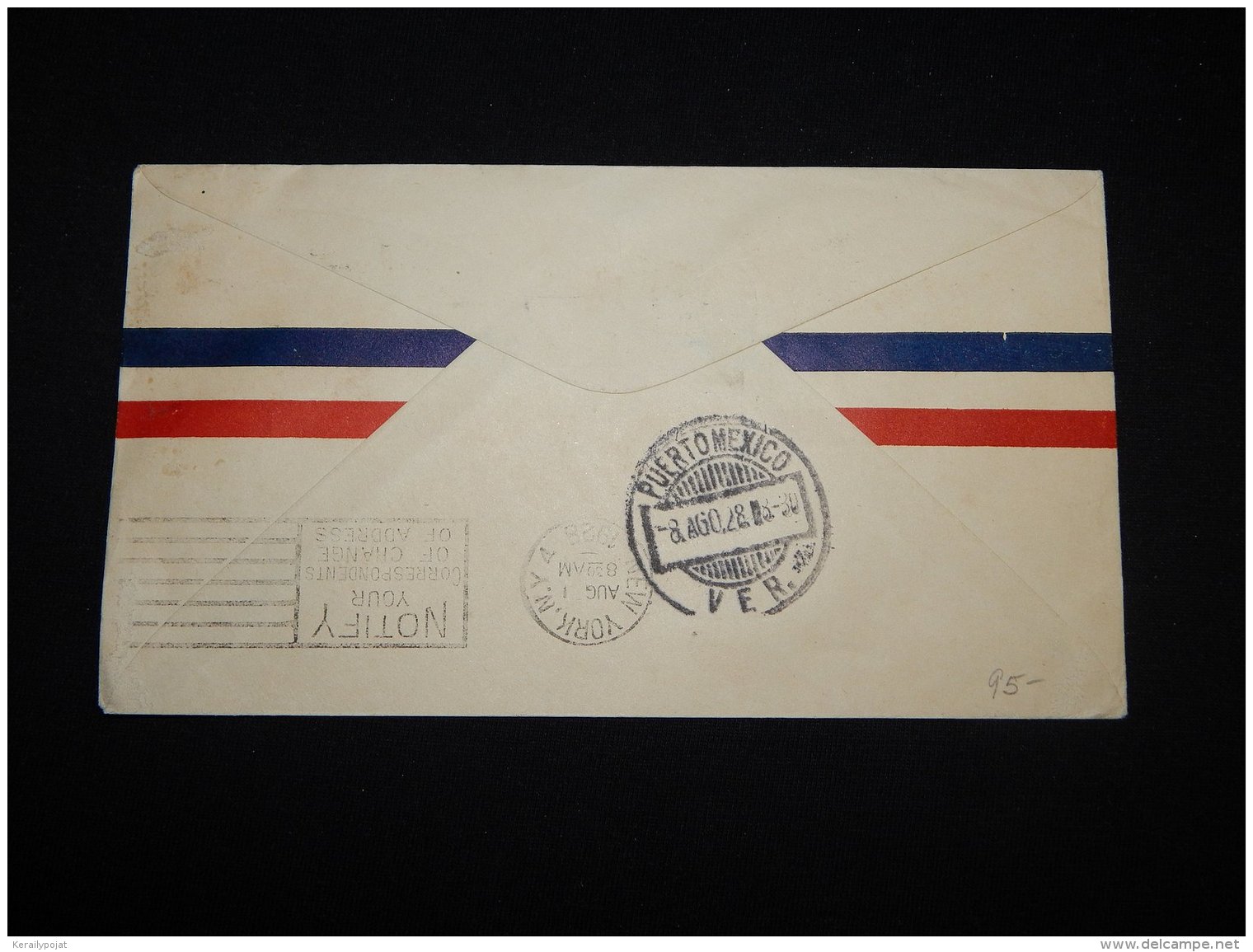 USA 1928 Washington Air Mail Cover To Puerto Mex__(L-21291) - 1c. 1918-1940 Lettres