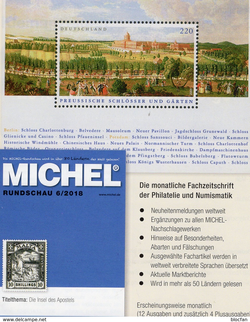 Stamps Of The World MICHEL 6/2018 New 6€ Briefmarken Rundschau Catalogue/magacine Of Germany ISBN 978-3-95402-600-5 - Ocio & Colecciones