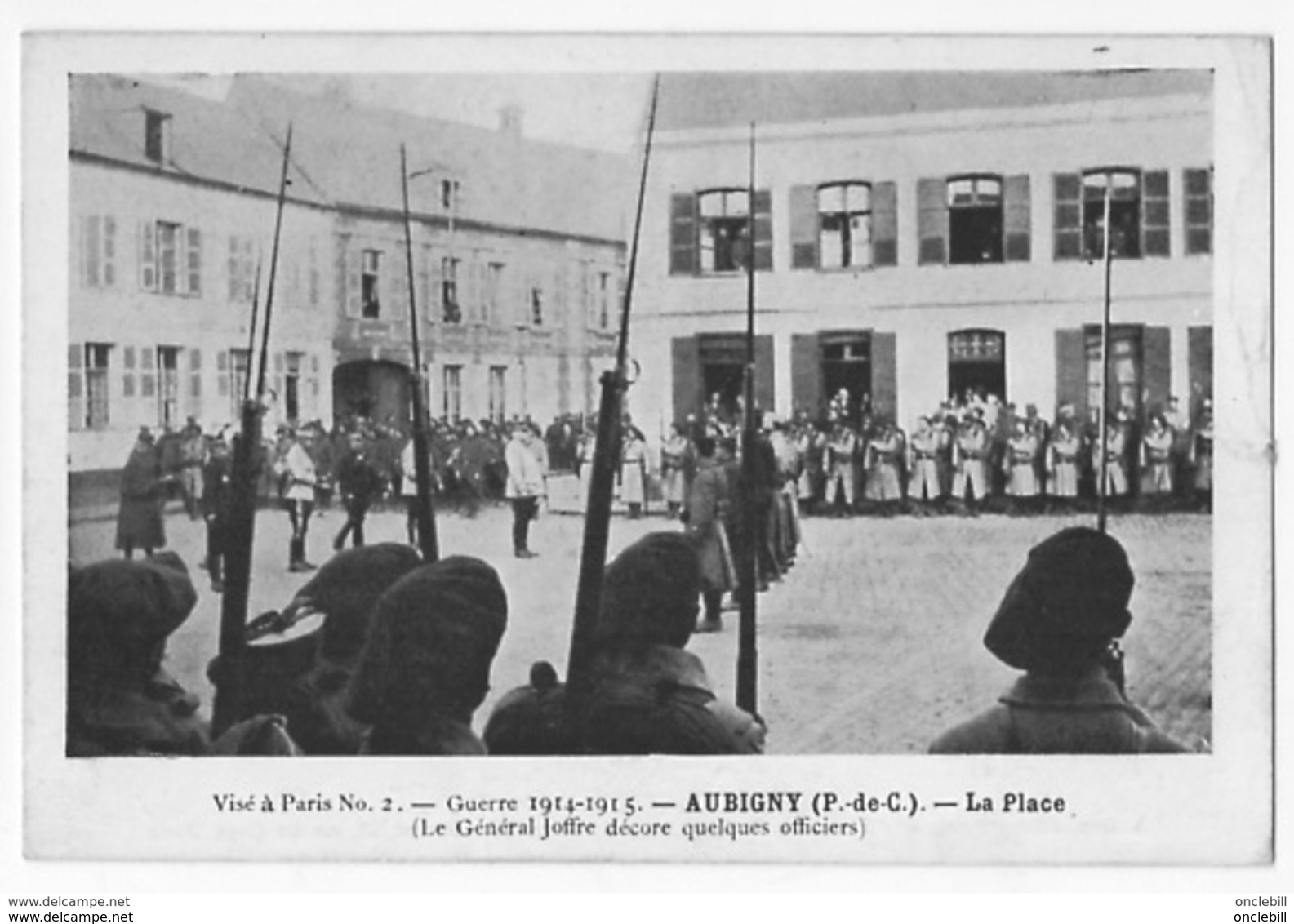 Aubigny Pas De Calais Guerre 14-15 Décoration Officiers 1915 état Superbe - Aubigny En Artois