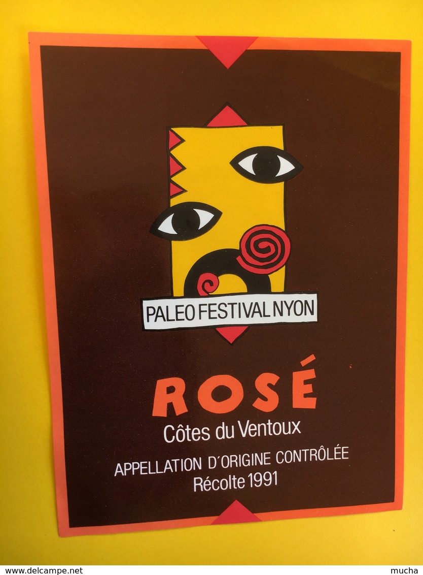 8792 - Paléo Festival Nyon 1991  Suisse Rosé Côtes Du Ventoux - Musik