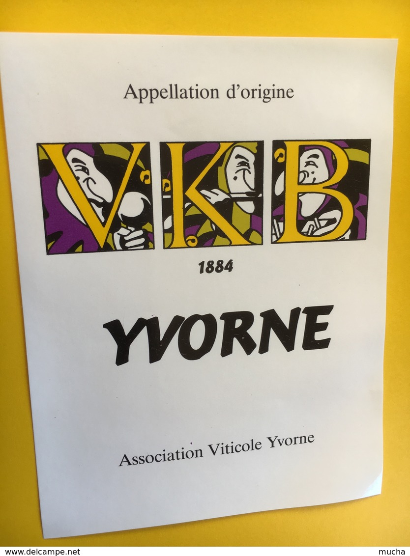 8797 - VKB-1884  Suisse Yvorne 3 étiquettes - Musique