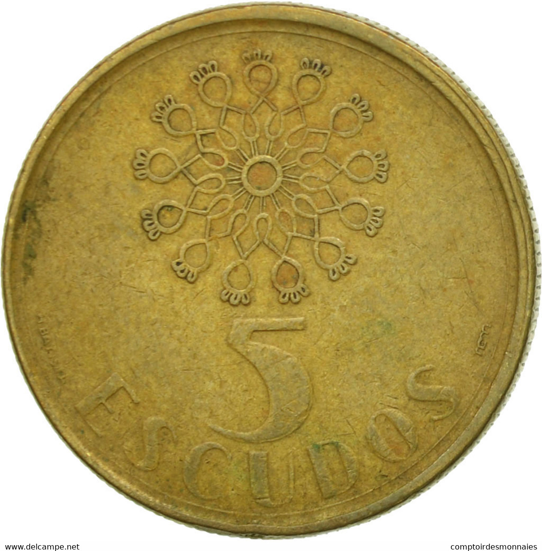 Monnaie, Portugal, 5 Escudos, 1989, TTB, Nickel-brass, KM:632 - Portugal