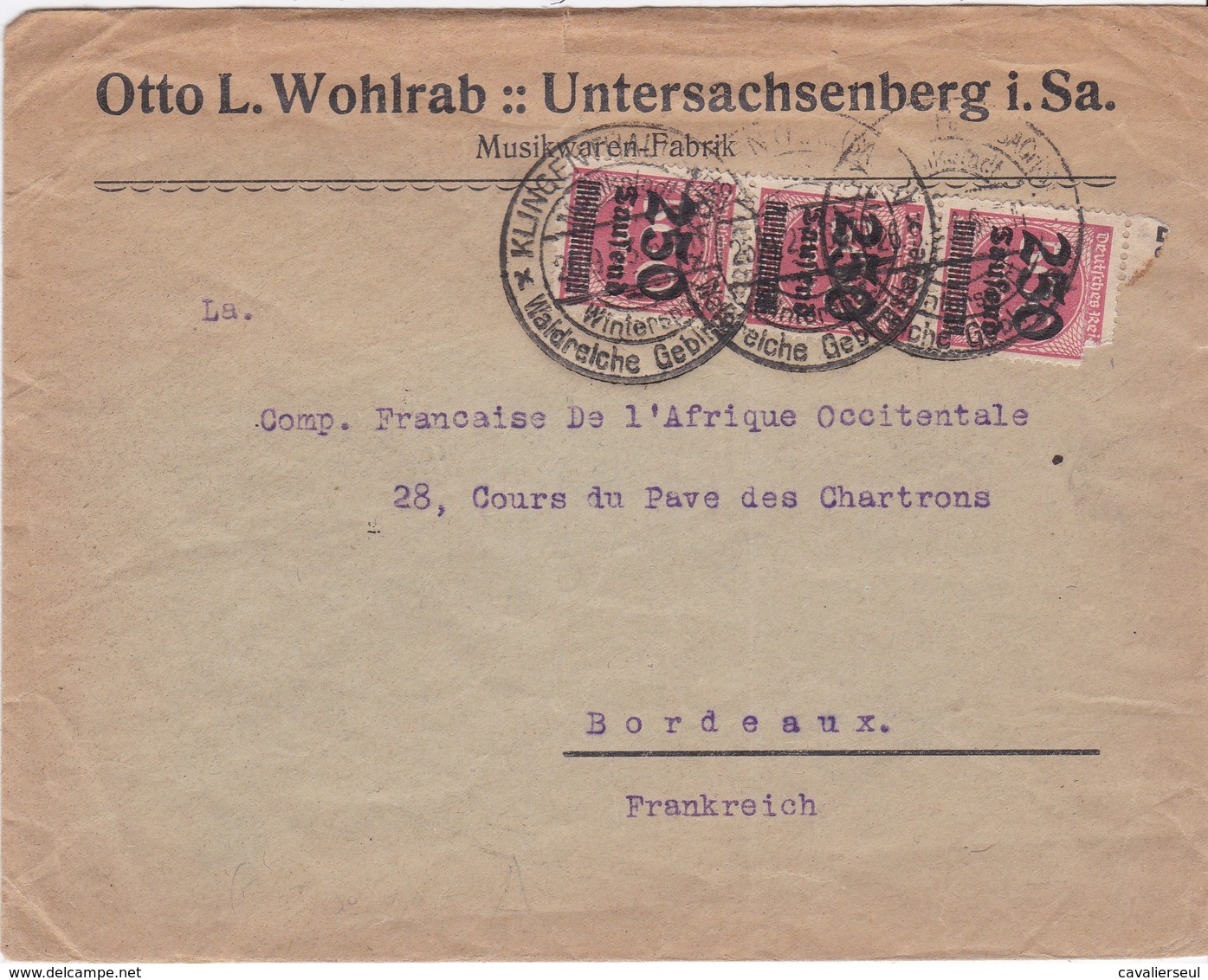 LSC - KLINGENTHAL / 26.9.23 - Lettres & Documents