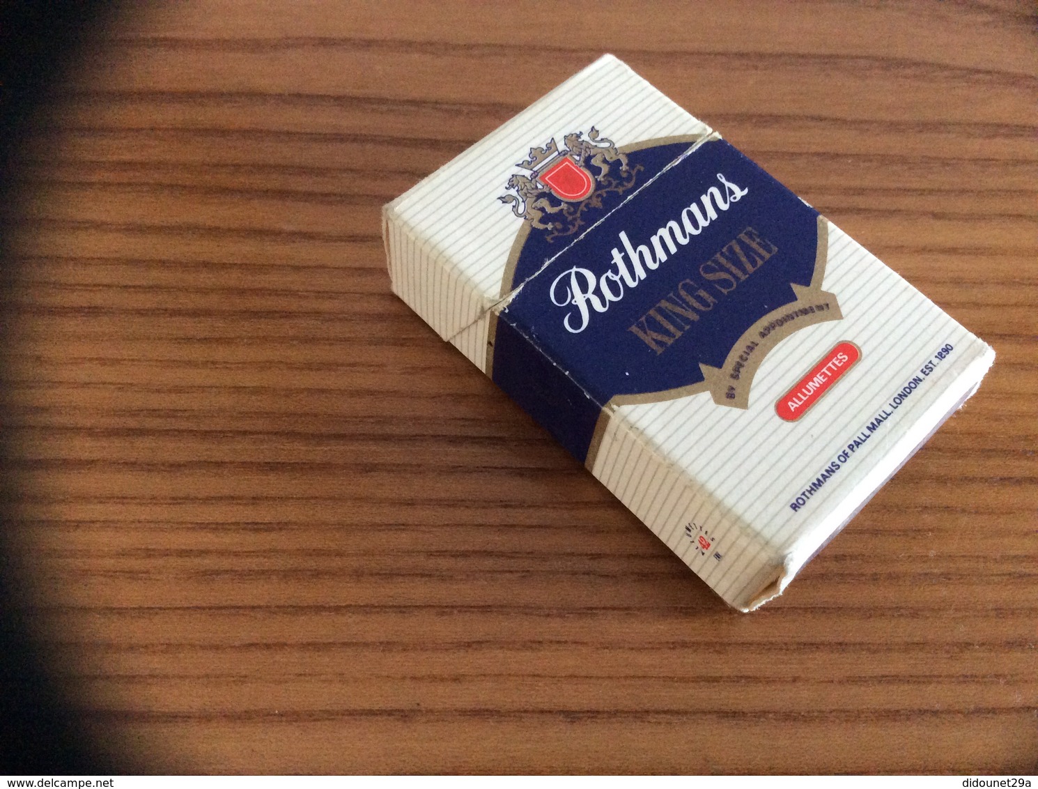 Boîte D'allumettes *x SEITA Format Paquet Cigarettes Mini "Rothmans" - Boites D'allumettes