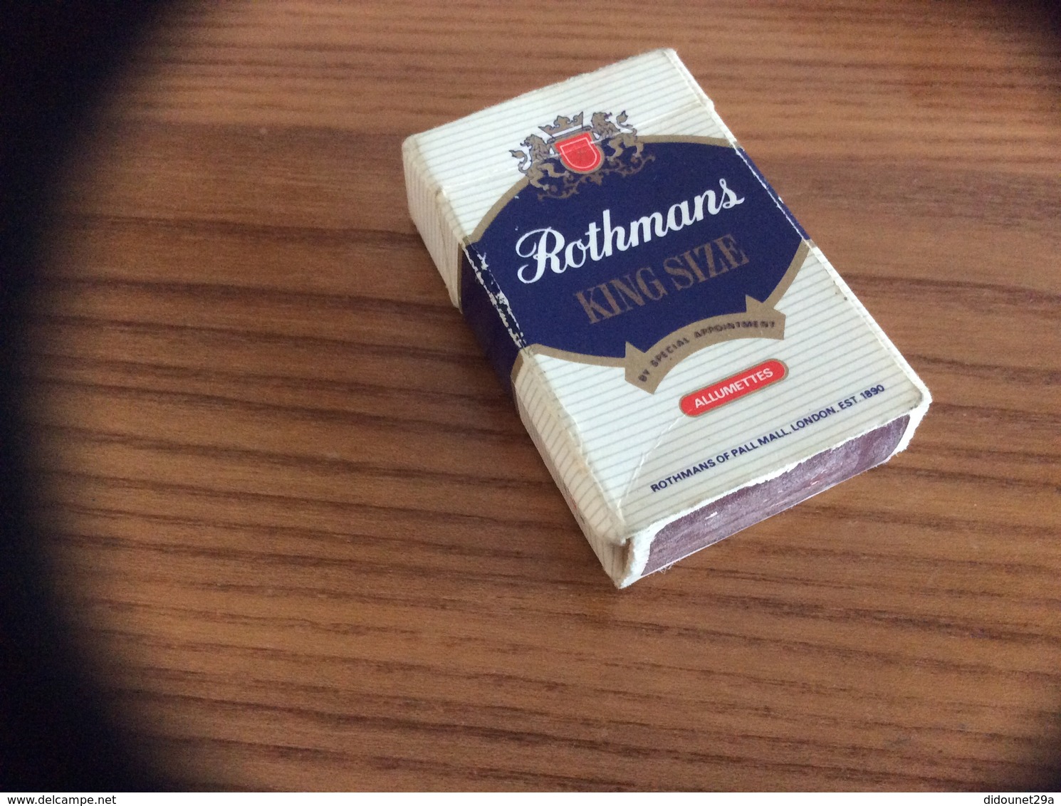 Boîte D'allumettes *x SEITA Format Paquet Cigarettes Mini "Rothmans" - Boites D'allumettes