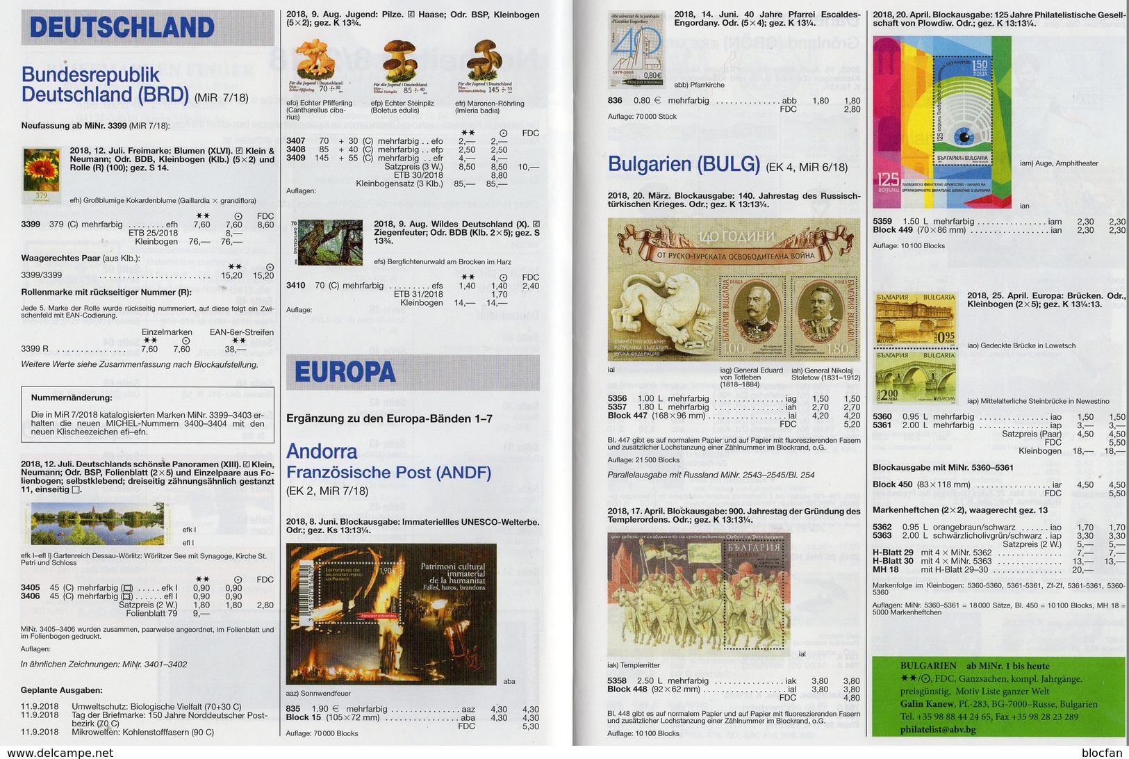 MICHEL Briefmarken Rundschau 8/2018 Neu 6€ Stamps Of The World Catalogue/magacine Of Germany ISBN 978-3-95402-600-5 - Tematiche