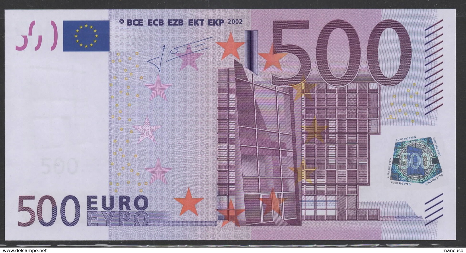 GERMANY X 500 EURO R011  - TRICHET   UNC - 500 Euro