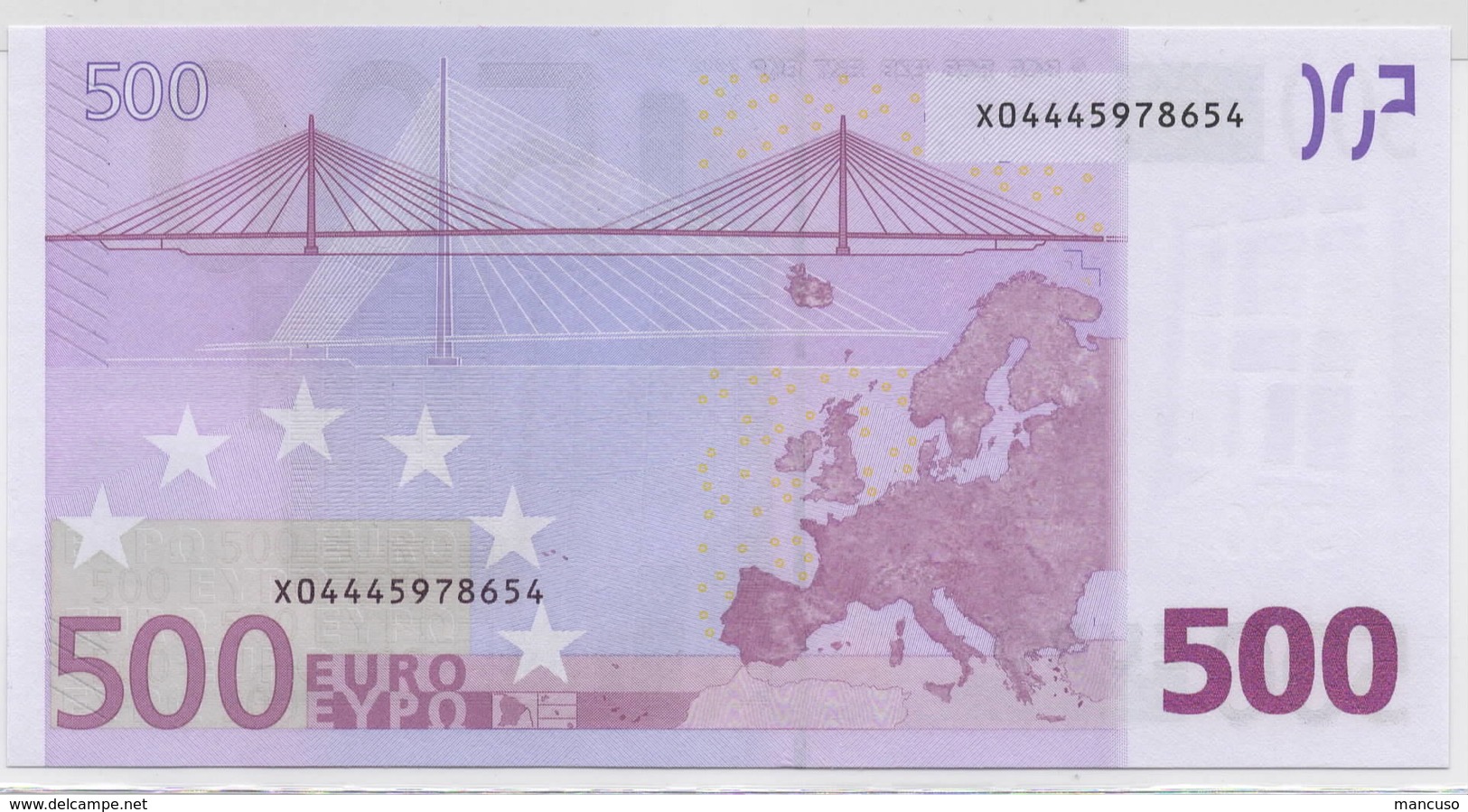 GERMANY X 500 EURO R011  - TRICHET   UNC - 500 Euro