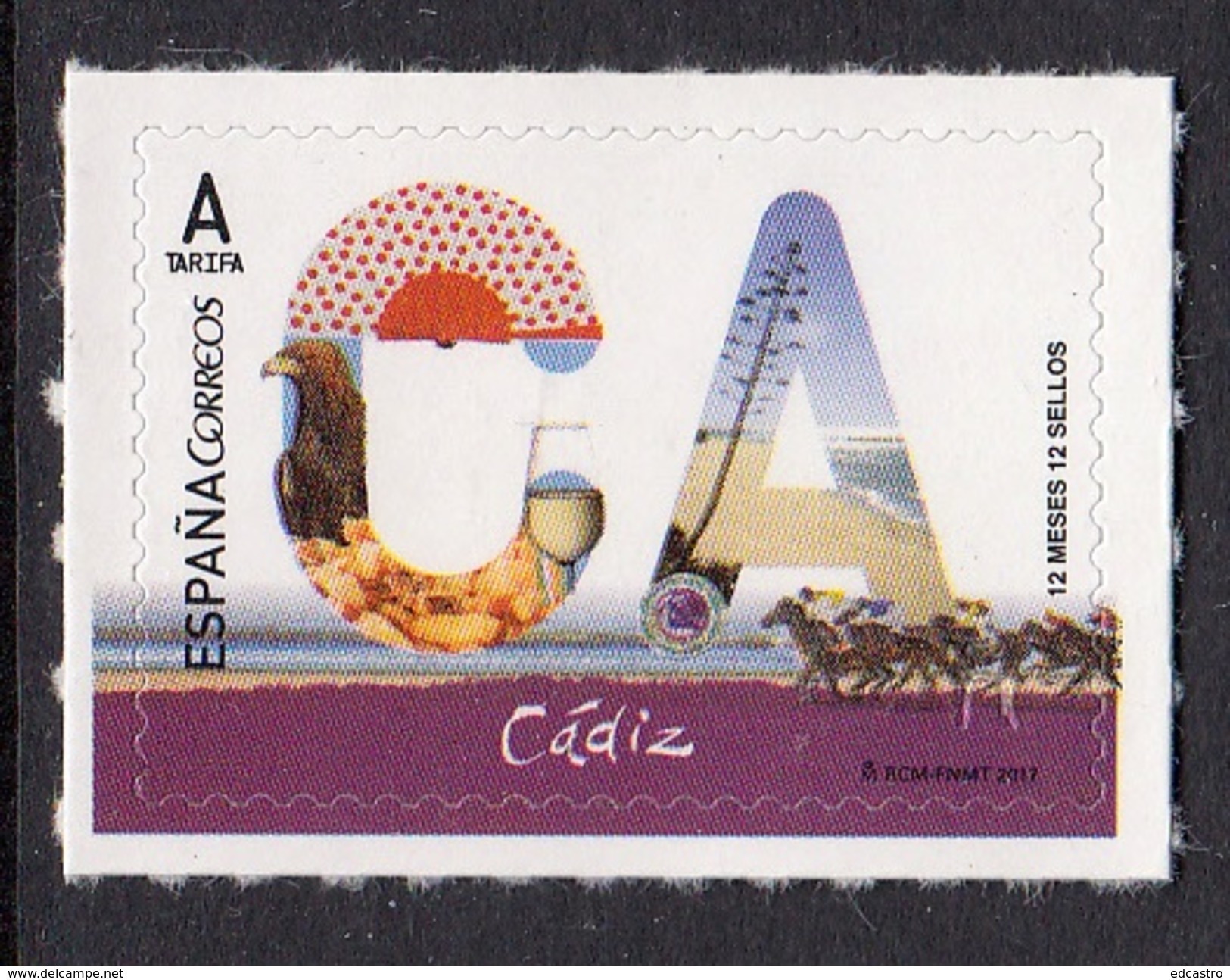 SPAIN ESPAGNE ESPAÑA 2017  12 Months, 12 Stamps. Cadiz - Nuevos