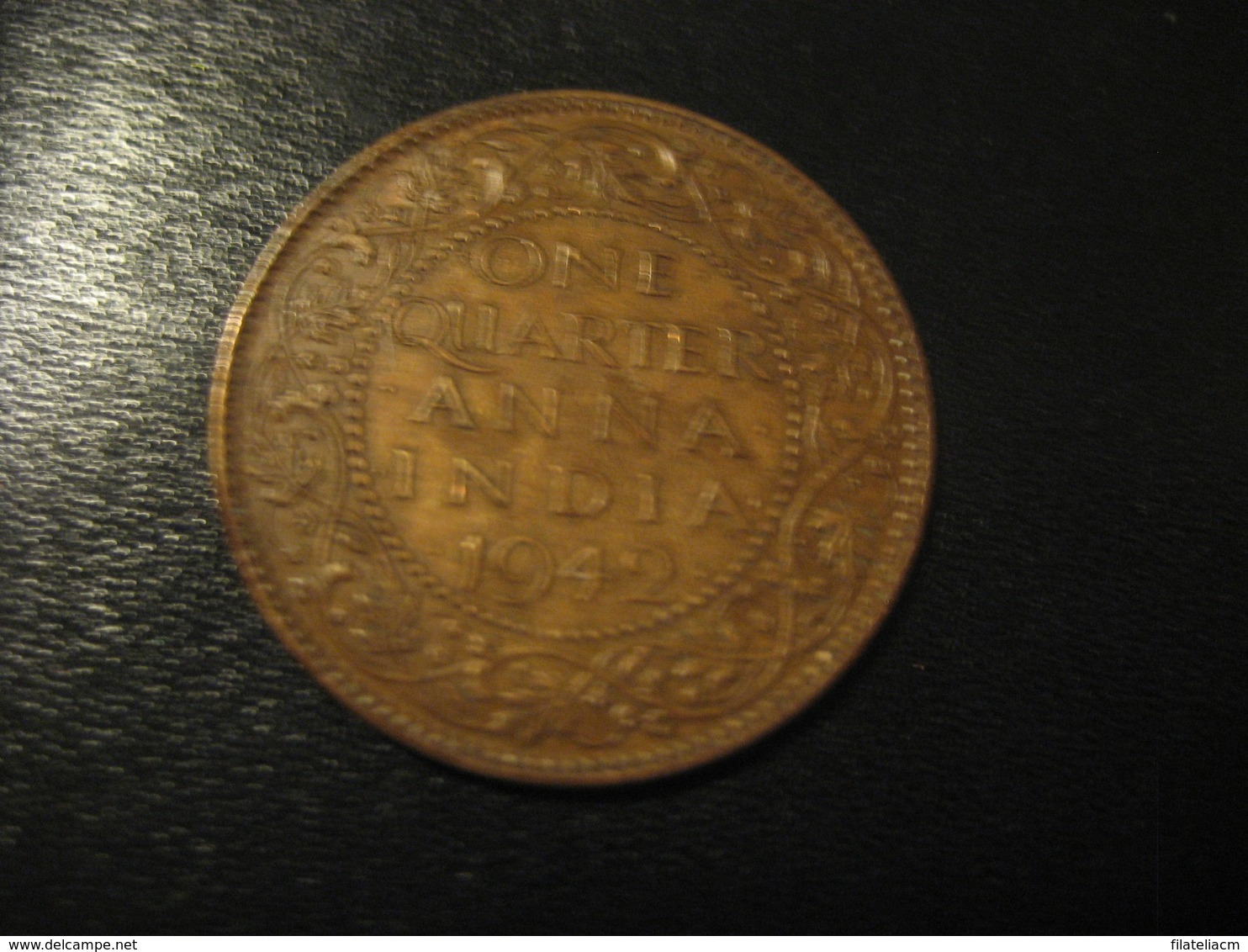 One Quarter Anna 1/4 INDIA 1942 GEORGE VI Coin Inde British Area Colony - Inde