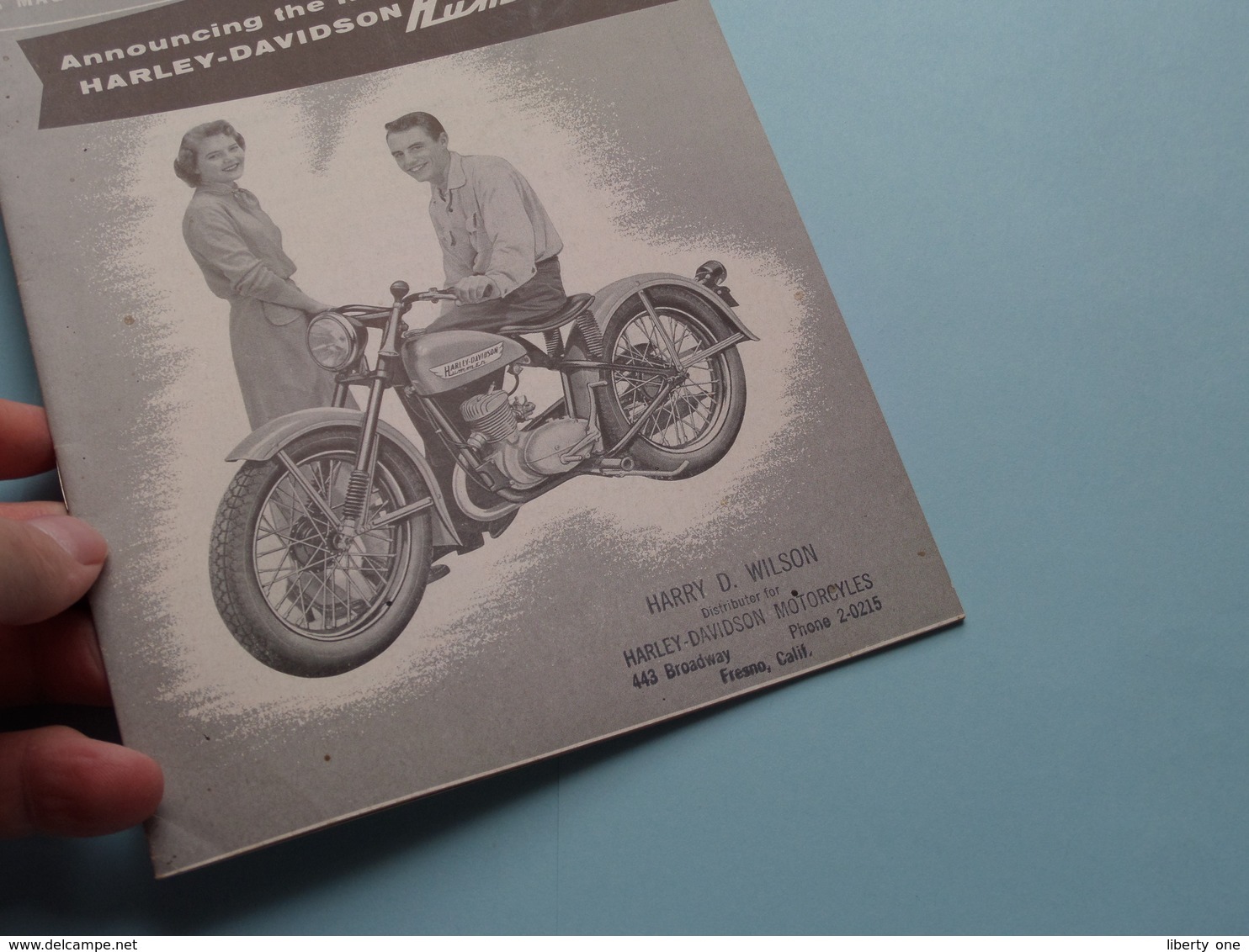 Announcing The New HARLEY-DAVIDSON HUMMER In The ENTHUSIAST A Magazine For Motorcyclists ( March 1955 ) Complete ! - Motos