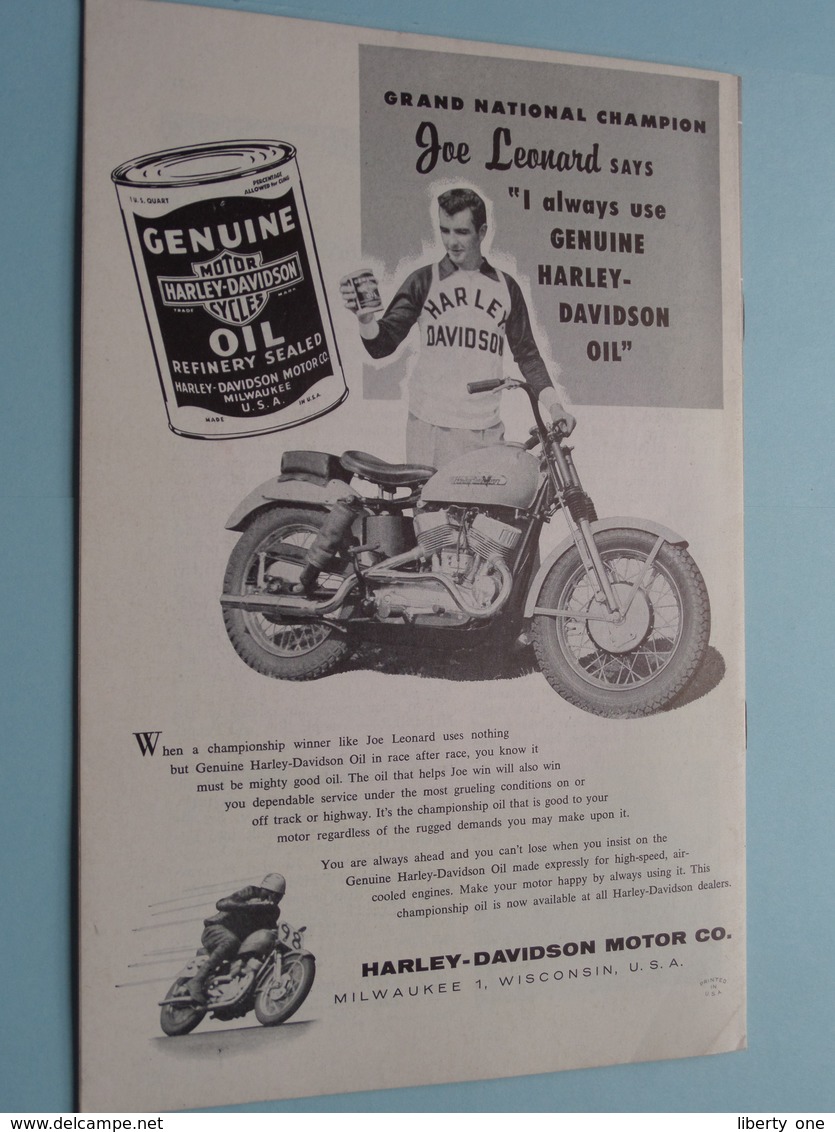 Announcing The New HARLEY-DAVIDSON HUMMER In The ENTHUSIAST A Magazine For Motorcyclists ( March 1955 ) Complete ! - Motos