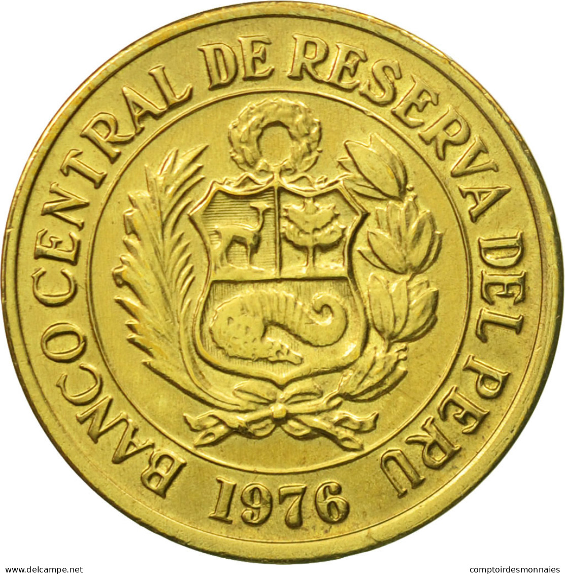 Monnaie, Pérou, Sol, 1976, Lima, SUP, Laiton, KM:266.1 - Pérou