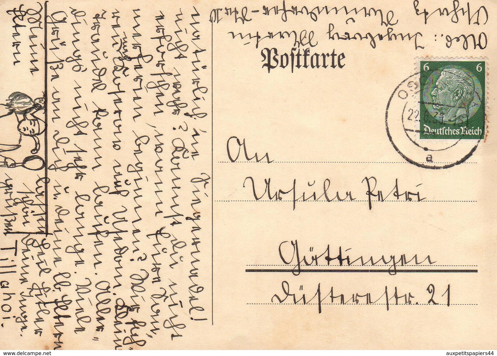 Lot de 24 CPA Lettres avec Timbre et Cachet avec correspondance Allemande de 1900 à 1960 - DDR - Deutschland