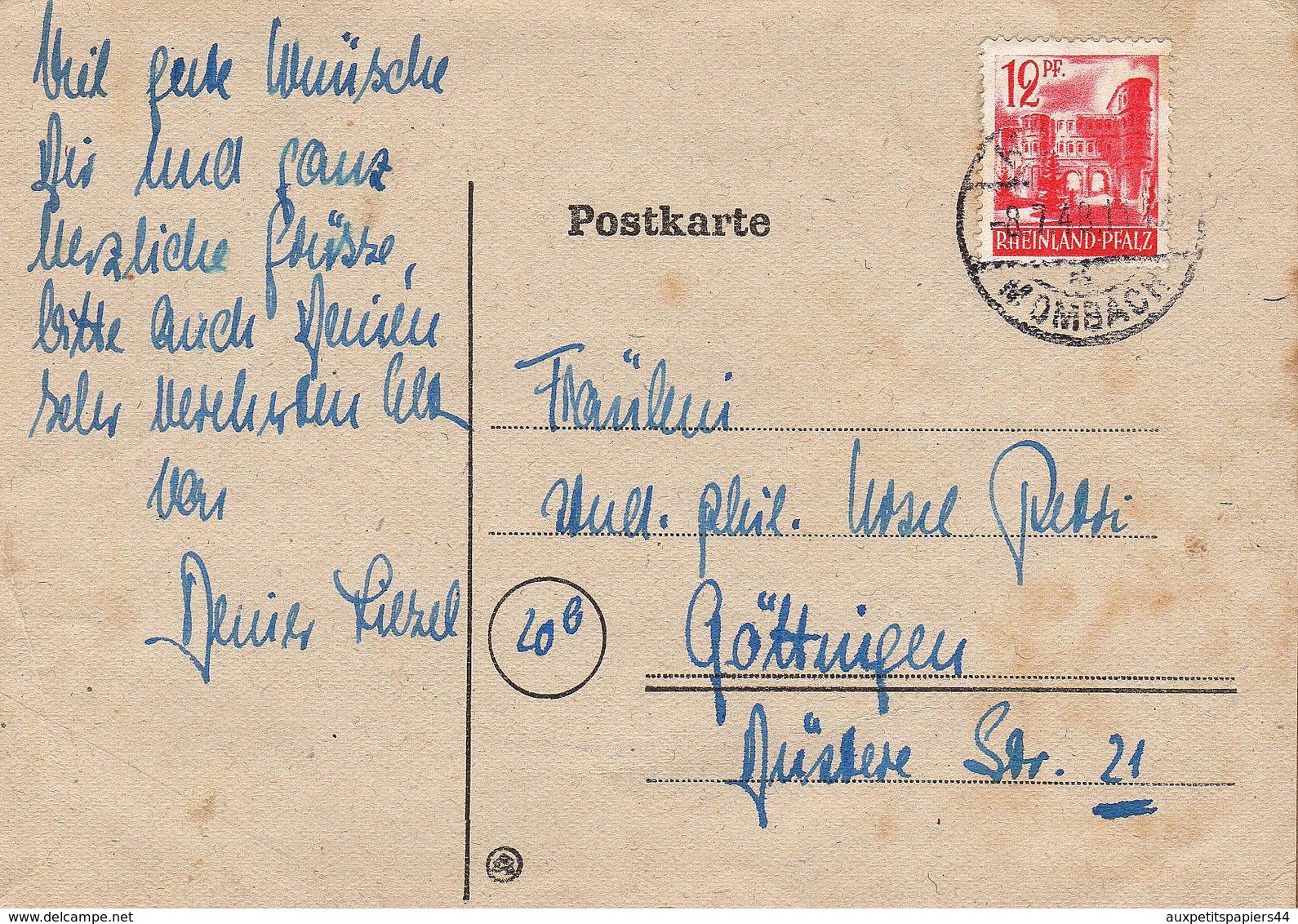 Lot de 24 CPA Lettres avec Timbre et Cachet avec correspondance Allemande de 1900 à 1960 - DDR - Deutschland