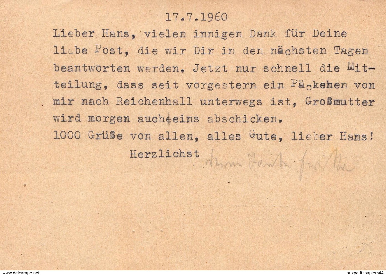 Lot de 24 CPA Lettres avec Timbre et Cachet avec correspondance Allemande de 1900 à 1960 - DDR - Deutschland