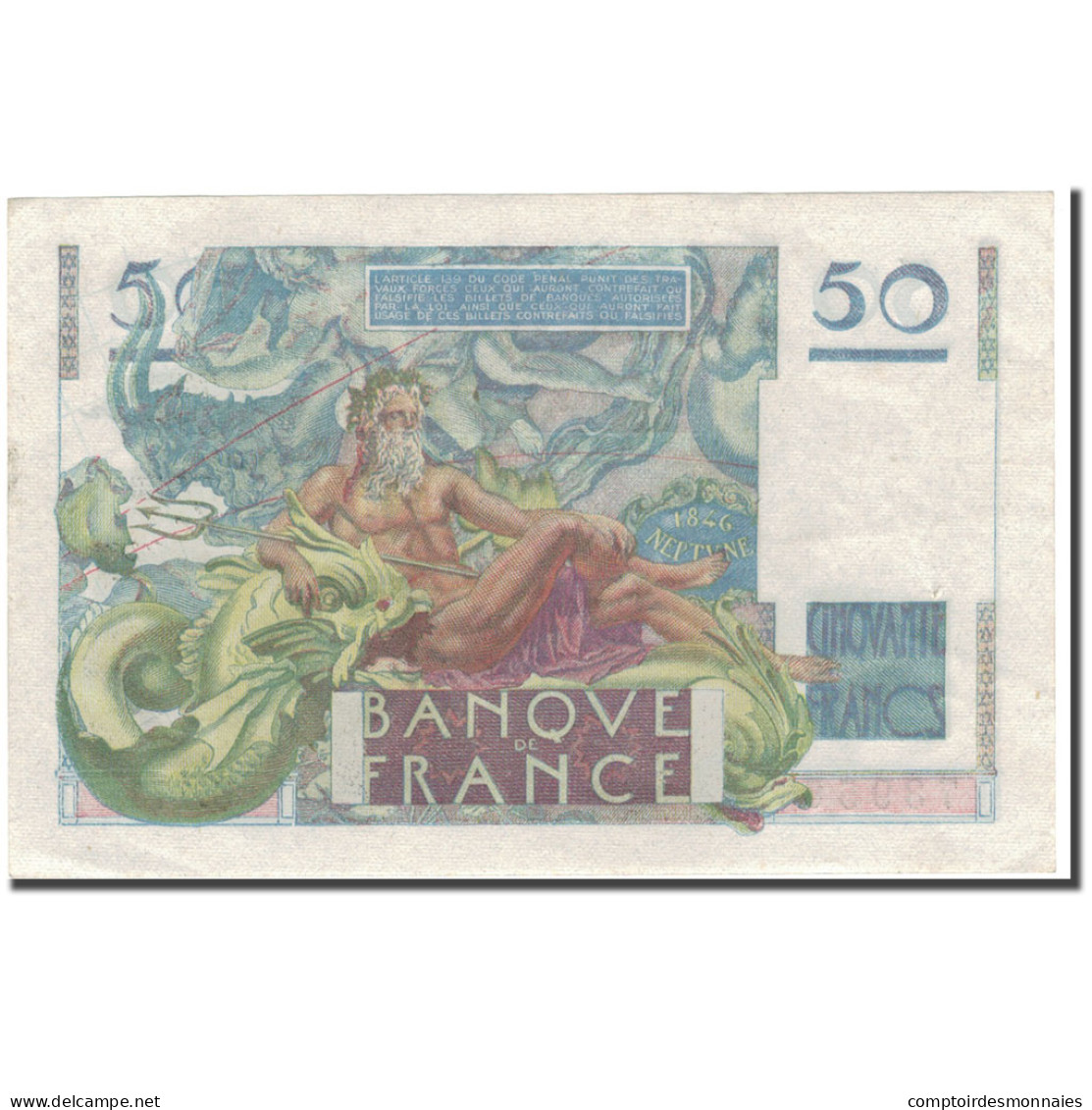 France, 50 Francs, 50 F 1946-1951 ''Le Verrier'', 1951-02-01, SPL - 50 F 1946-1951 ''Le Verrier''