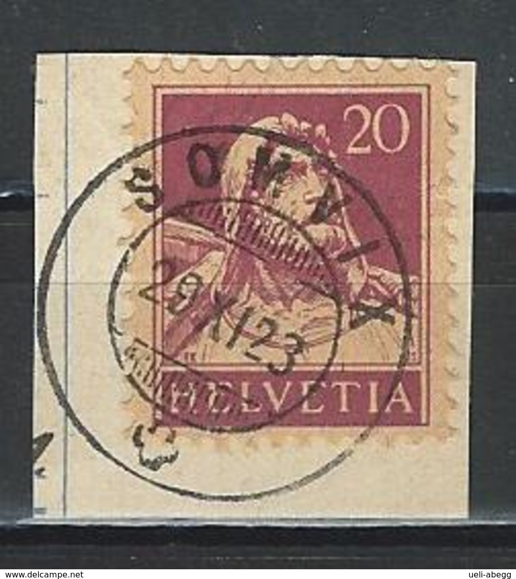 SBK 154 Stempel Somvix - Marcophilie