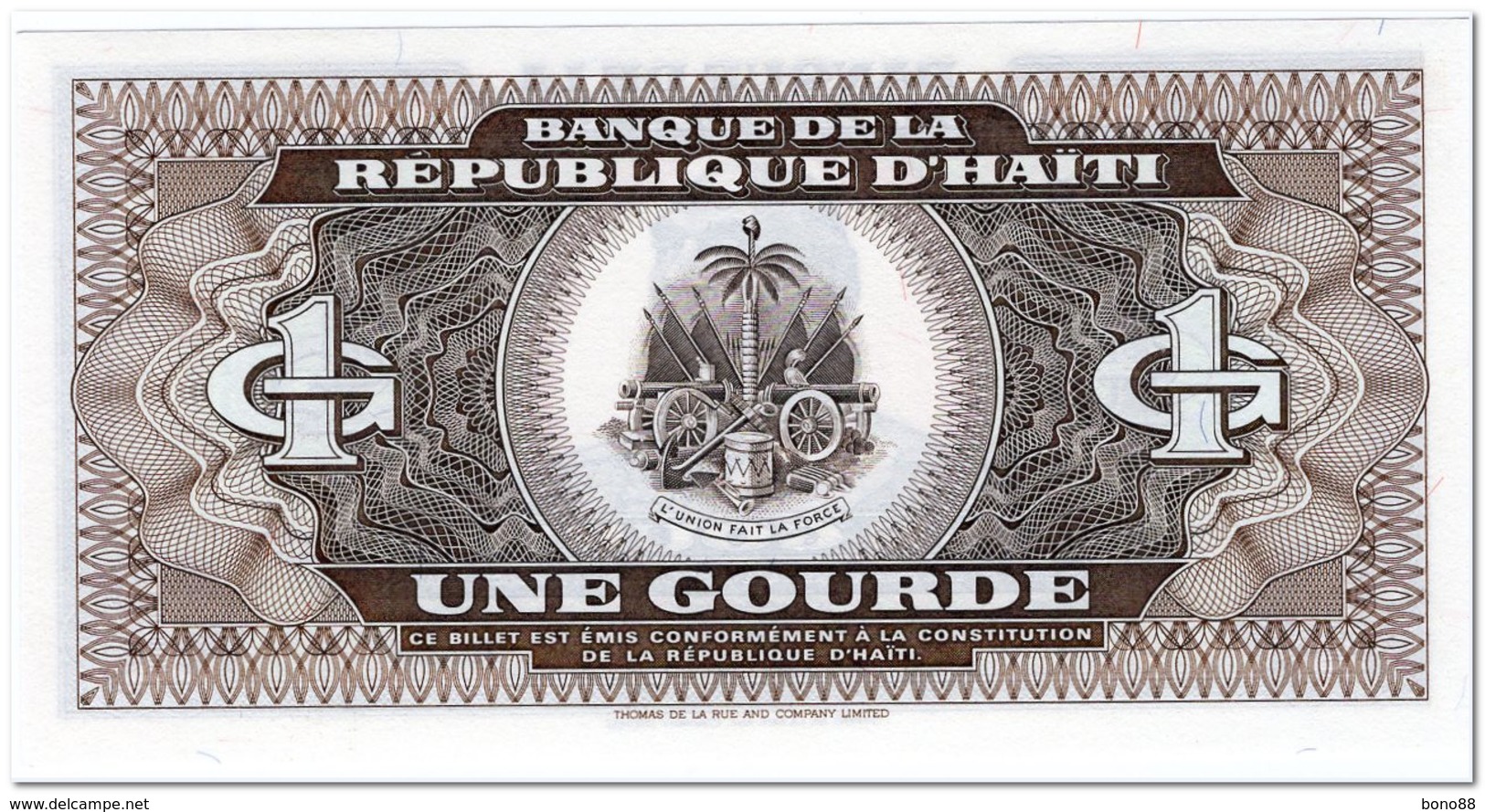 HAITI,1 GOURDE,1992,P.259,UNC - Haïti