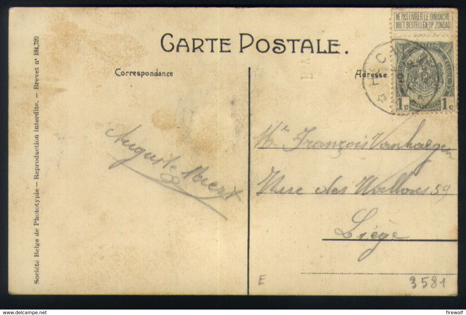 X01 - Beringen / Beverlo - J'apporte De Nouvelles De - 8 Minikaartjes - Postbode / Facteur - Gebruikt 1911 Hechtel - Beringen