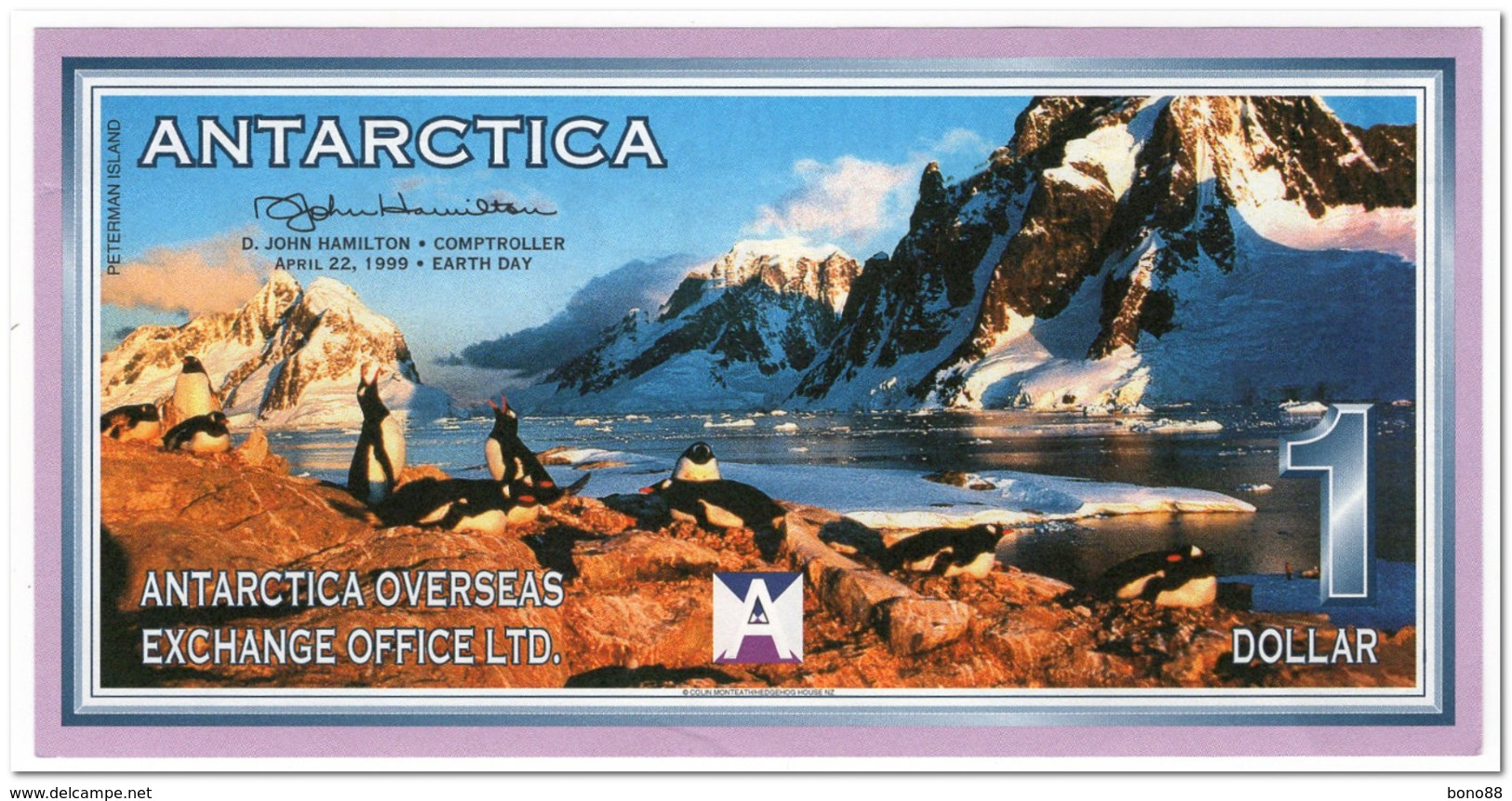 ANTARCTICA,1 DOLLAR,1999,AU-UNC - Autres & Non Classés