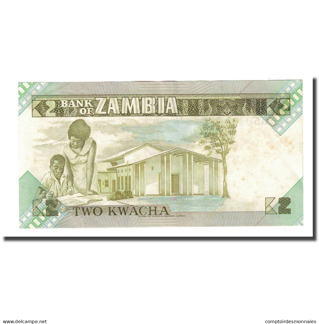 Billet, Zambie, 2 Kwacha, Undated (1980-88), KM:24c, TTB - Zambie