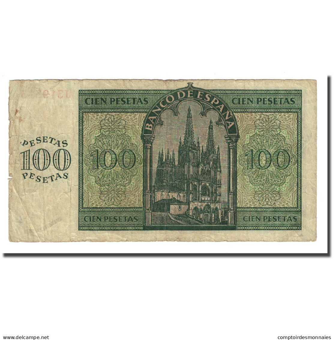 Billet, Espagne, 100 Pesetas, 1936-11-21, KM:101a, B+ - 100 Peseten