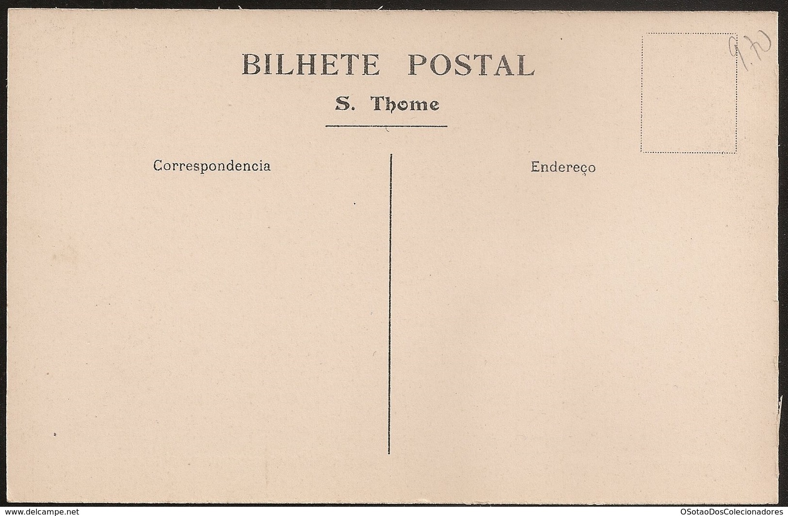 Postal S. Thome - São Tomé E Príncipe - O Palacio Do Governador Na Cidade (Ed A Palanque, Nº25) - CPA - Postcard Chariot - Sao Tome Et Principe