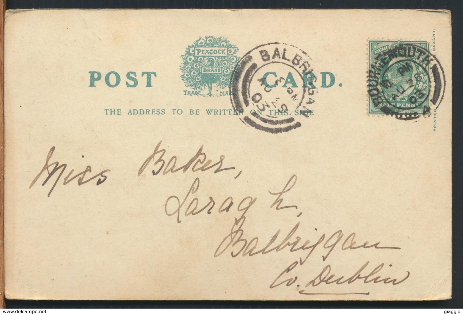 °°° 11657 - WALES - LLANDUDNO - THE HAPPY VALLEY - 1903 With Stamps °°° - Caernarvonshire