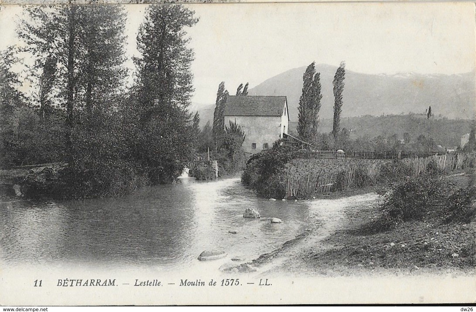 Bétharam - Lestelle - Moulin à Eau Dee 1575 - Carte LL N° 11 - Water Mills