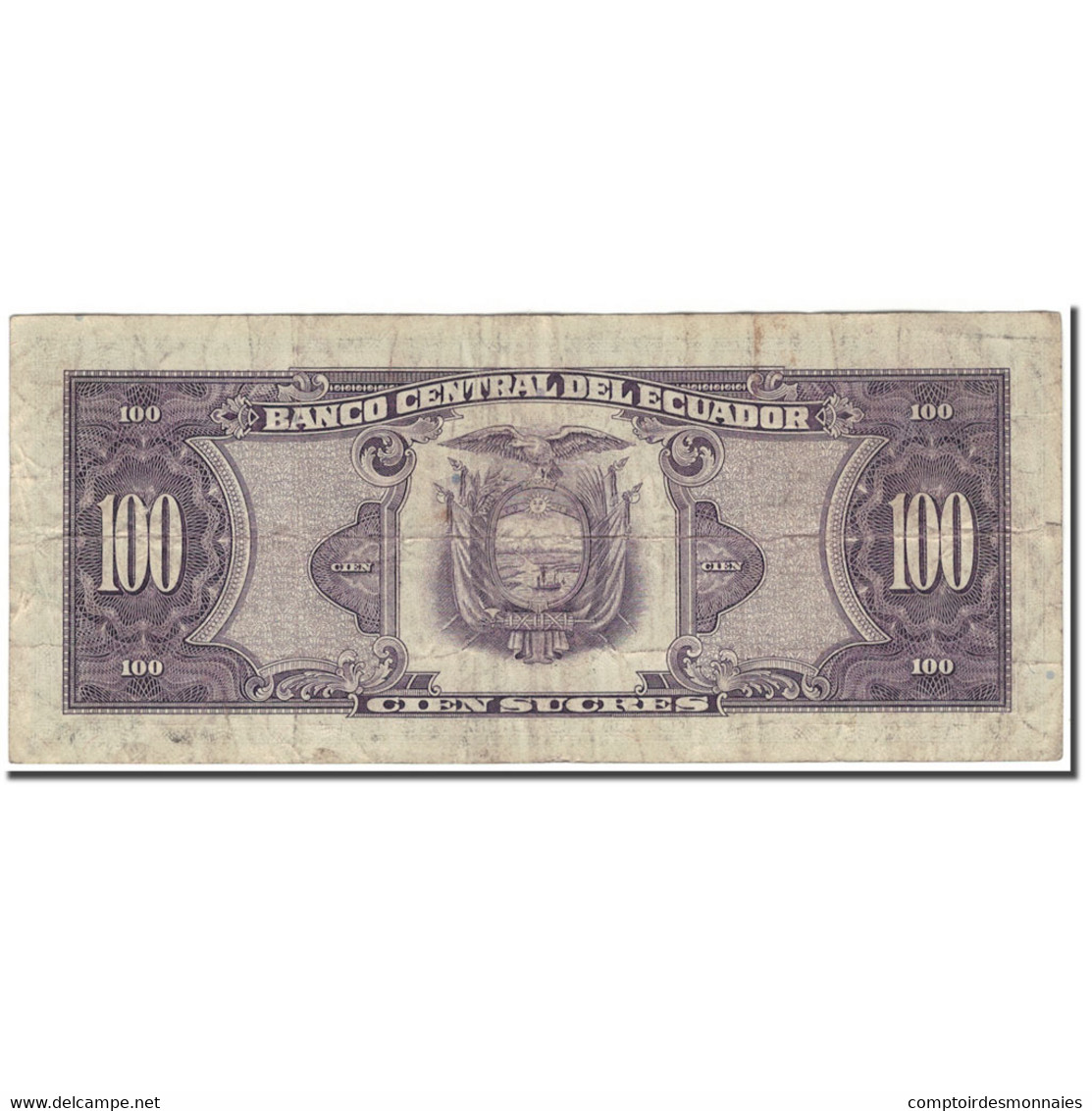 Billet, Équateur, 100 Sucres, 1990-04-20, KM:123, B - Ecuador