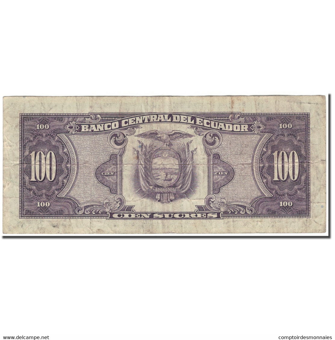 Billet, Équateur, 100 Sucres, 1990-04-20, KM:123, B - Equateur