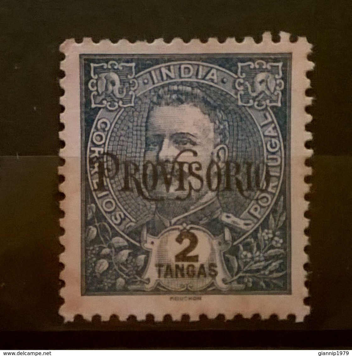 FRANCOBOLLO STAMPS PORTOGALLO PORTUGAL INDIA PORTOGHESE 1902 MNH SENZA ANNULLO ANNIVERSARIO RE CARLO I - India Portoghese