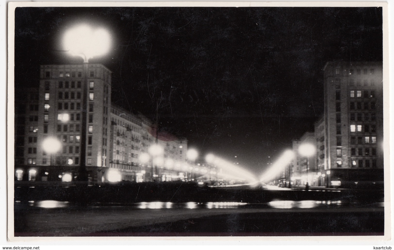 Stalinallee Bei Nacht - Berlin - 1960  - DDR - Mitte