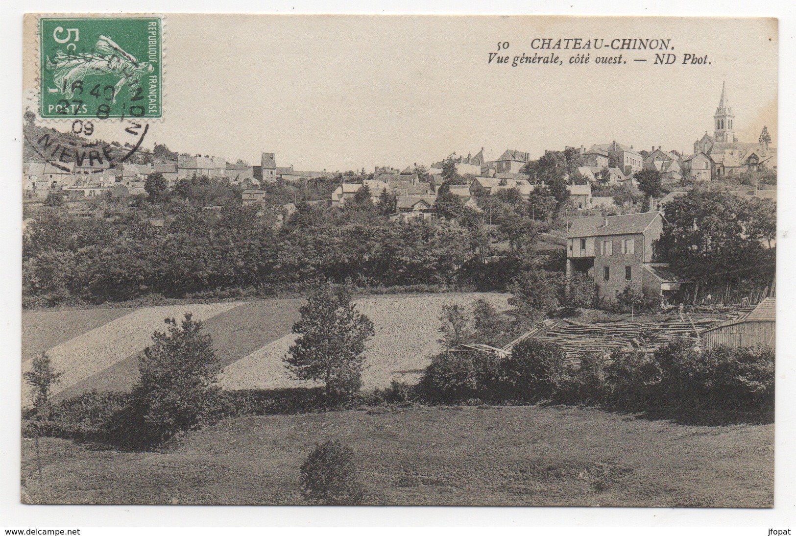 58 NIEVRE - CHATEAU CHINON Vue Générale, Côté Ouest - Chateau Chinon