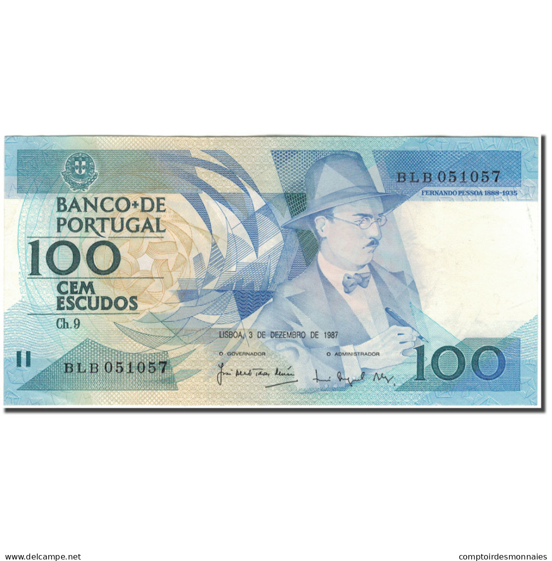 Billet, Portugal, 100 Escudos, 1987-12-03, KM:179d, B+ - Portugal