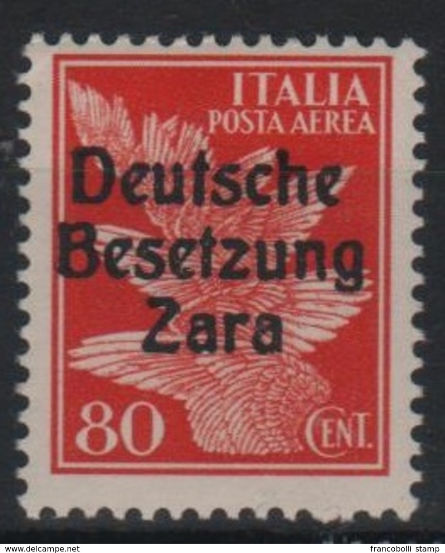 1943 Occupazione Tedesca Zara 80 C. P.a. MNH - Occup. Tedesca: Zara