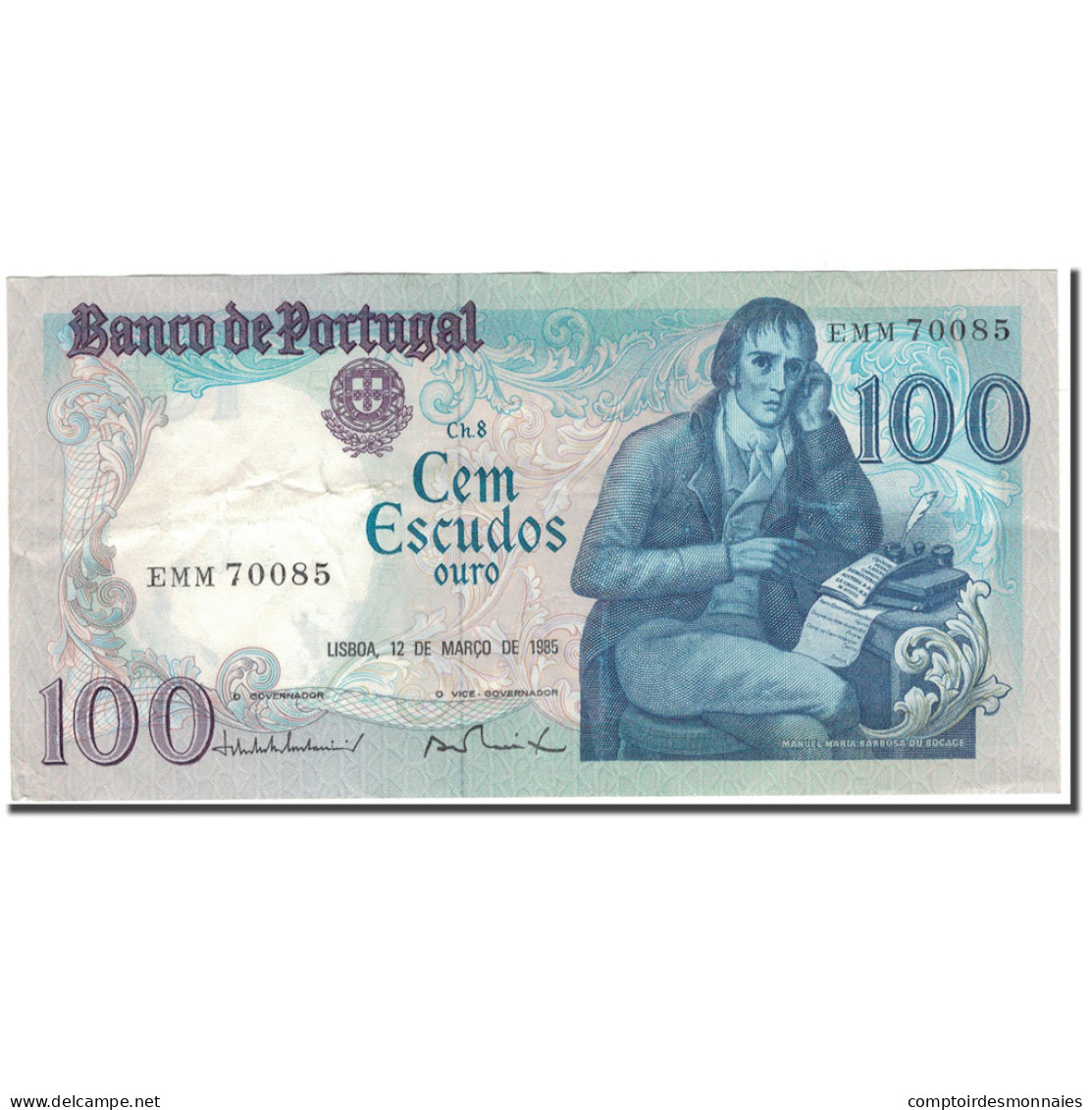 Billet, Portugal, 100 Escudos, 1985-03-12, KM:178d, TTB - Portugal