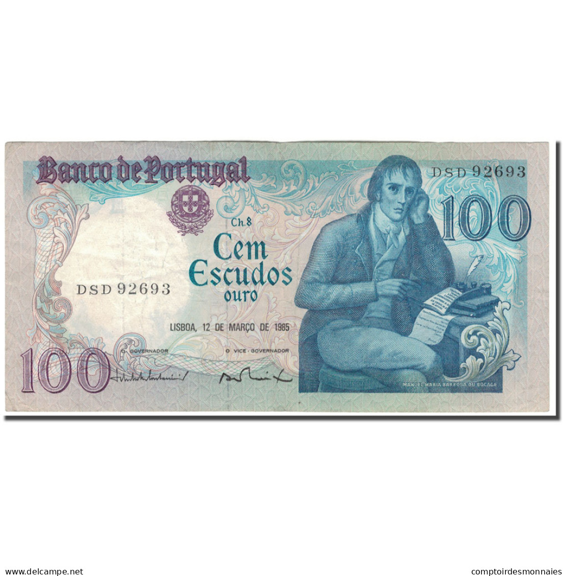 Billet, Portugal, 100 Escudos, 1985-03-12, KM:178d, TB+ - Portogallo