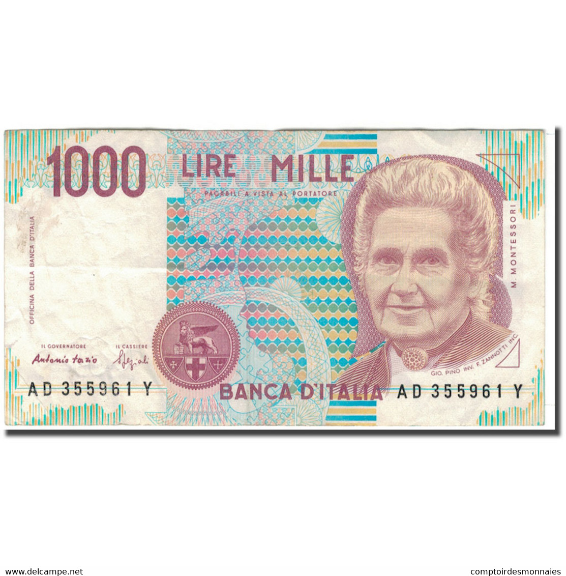 Billet, Italie, 1000 Lire, 1990-10-03, KM:114b, TTB - 1000 Lire