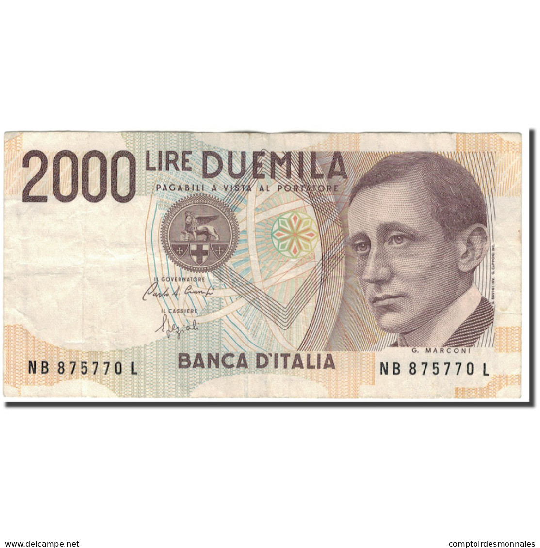 Billet, Italie, 2000 Lire, 1990-10-03, KM:115, TB+ - 2000 Liras
