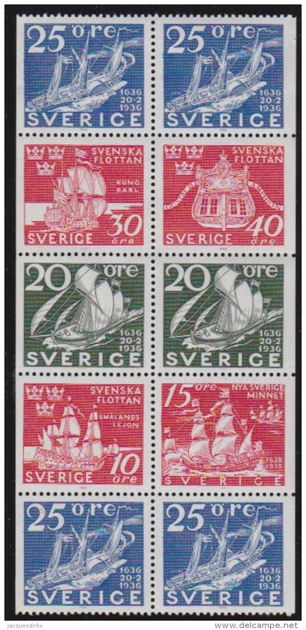 Sweden   .     Facit   .    587/591  BB    .     **    .    MNH  .   /   .   Postfis - Ongebruikt