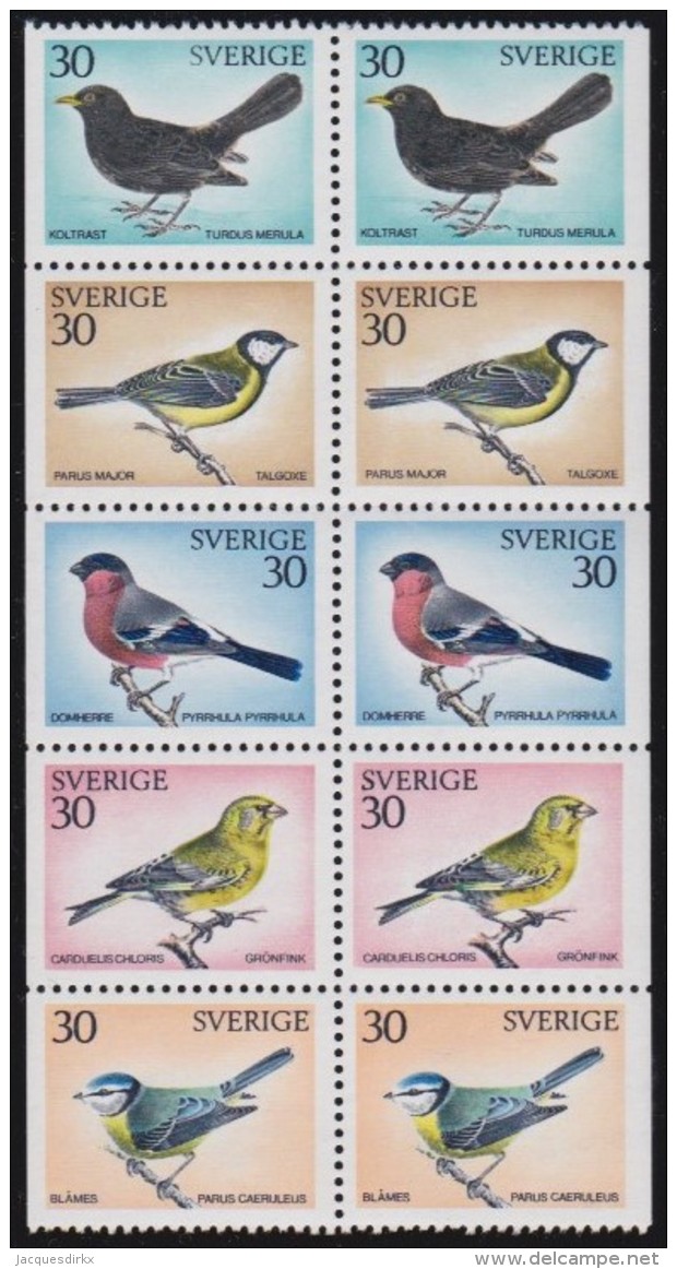 Sweden   .     Facit   .    711/715  BB   .     **    .    MNH  .   /   .   Postfis - Ongebruikt