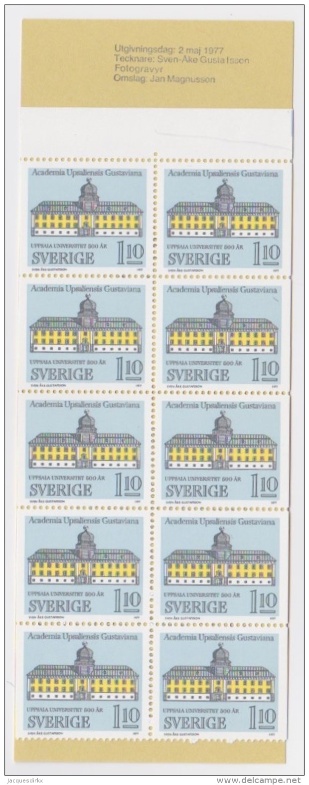 Sweden   .     Facit   .   H  299   (complete)       .     **    .    MNH  .   /   .   Postfris - 1951-80